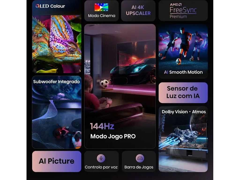 TV HISENSE 100E7Q PRO (QLED 144 Hz - 100'' - 253 cm - 4k Ultra HD - Smart TV) My Store