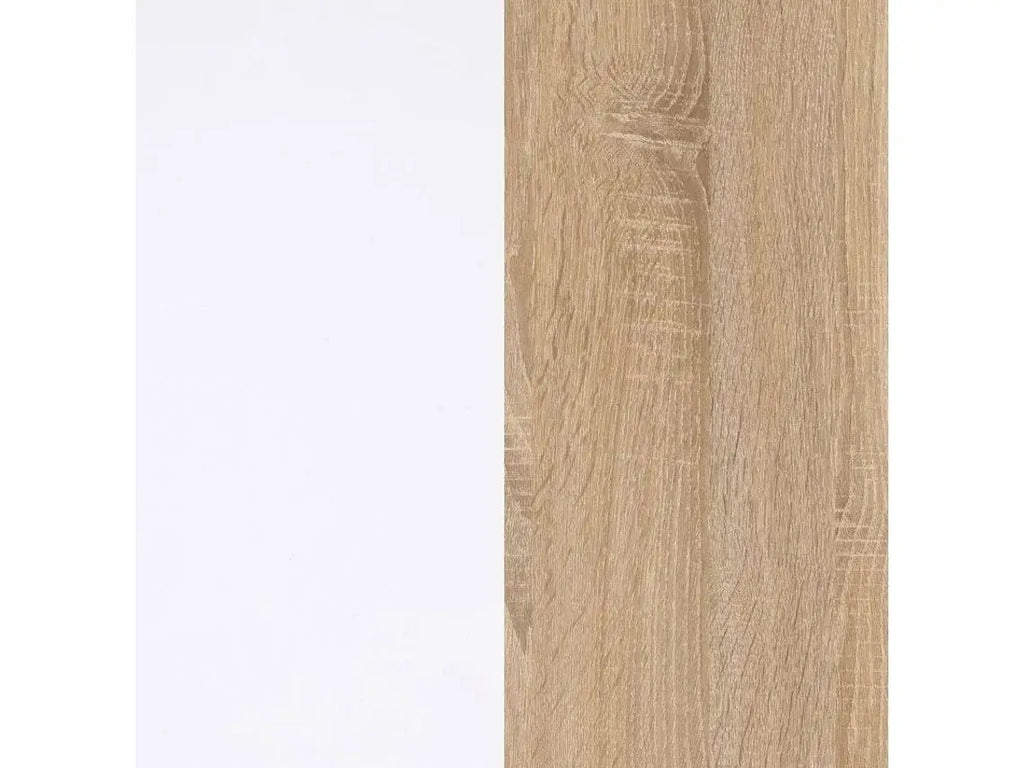 Conjunto de Móveis de TV HABITDESIGN Essential (Branco - Carvalho - Madeira - 260x185x42 cm) WoW TV