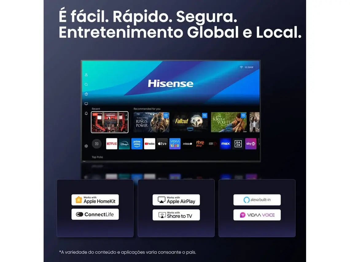 TV HISENSE 55U8Q (Mini LED 165Hz - 55'' - 140 cm - 4K Ultra HD - Smart TV) WoW TV