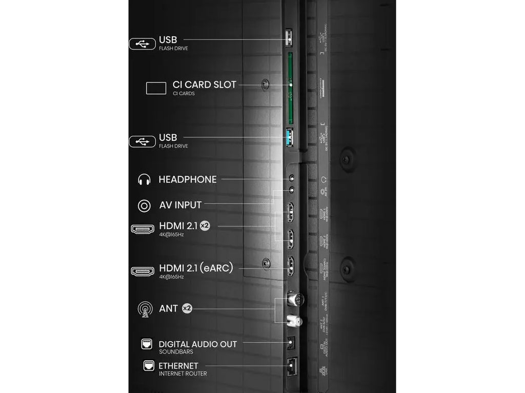 TV HISENSE 55U8Q (Mini LED 165Hz - 55'' - 140 cm - 4K Ultra HD - Smart TV) WoW TV