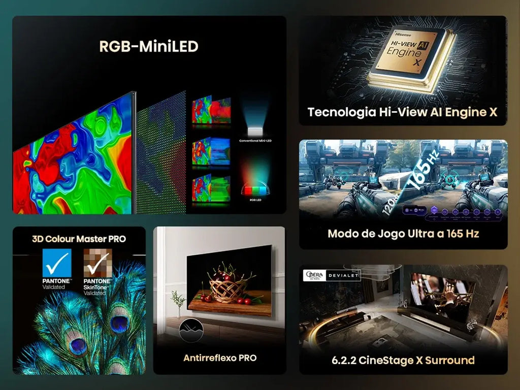 TV HISENSE 116UXQ (RGB-Mini LED - 116'' - 293 cm - Ultra HD - Smart TV AI) WoW TV